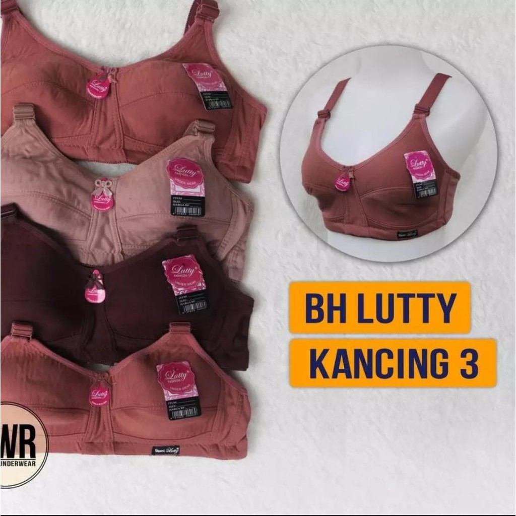 BH Sport Lutty Kait 3 | Bra tanpa busa tanpa kawat kancing 3