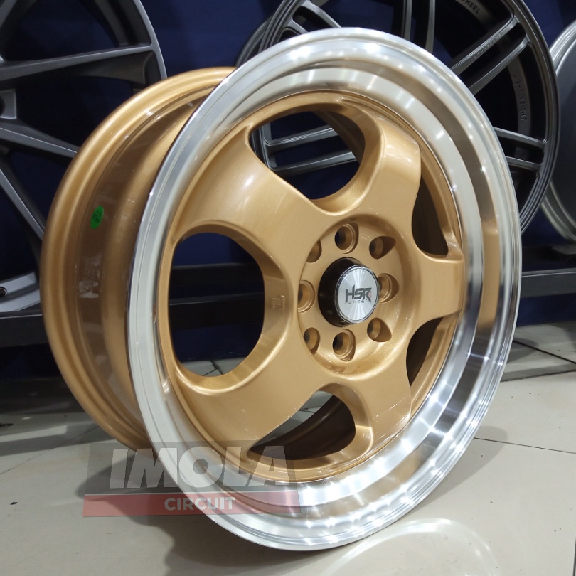 Pelek mobil mazda2 ring 16 HSR BRISKET R16 lubang baut 4x100 dan 4x114,3 lebar 7/8,5 jazz agya brio 