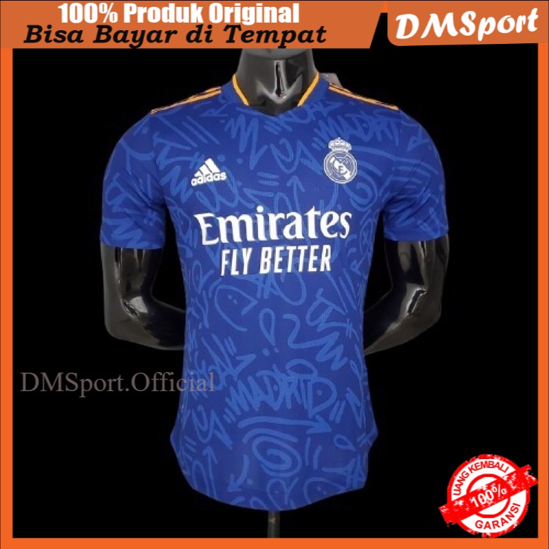JERSEY BOLA AWAY REAL MADRID PLAYER ISSUE HEAT.RDY 2021 / 2022  ORIGINAL ASLI IMPORT