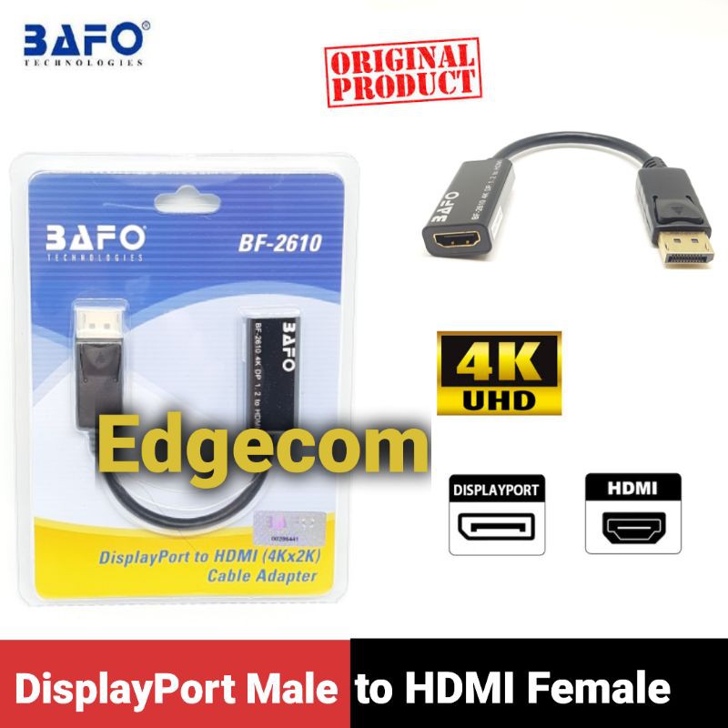 Konverter DisplayPort Male to HDMI Female 4Kx2K BF-2610 BAFO