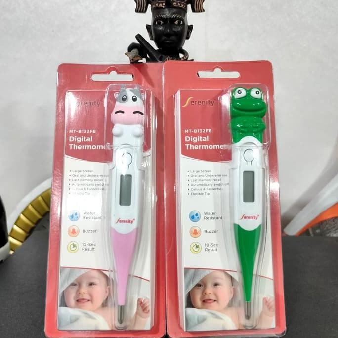 Termometer Thermometer Digital  Bayi Anak Anak Karakter Hewan Kesehatan Serenity