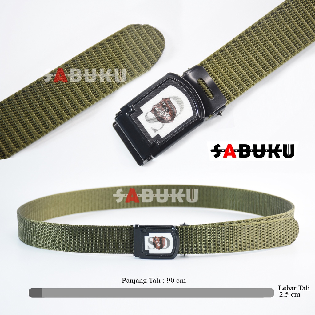 [S&amp;K] Ikat Pinggang Sekolah Anak SD Sabuk Nylon Gesper Sekolah SD-SK067