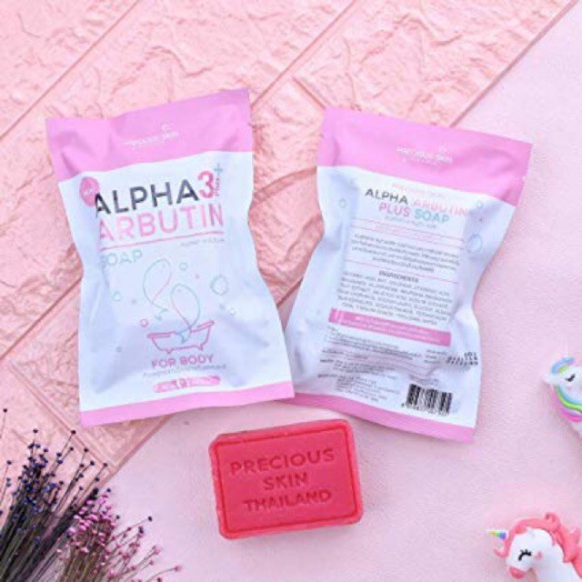 Precious Skin Alpha Arbutin 3 Plus Collagen Whitening Soap Sabun 80gr BPOM