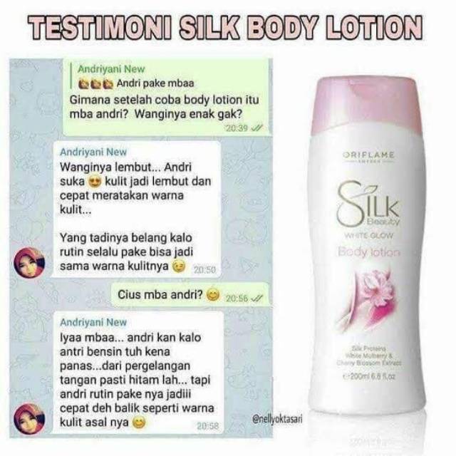 Hand silk oriflame