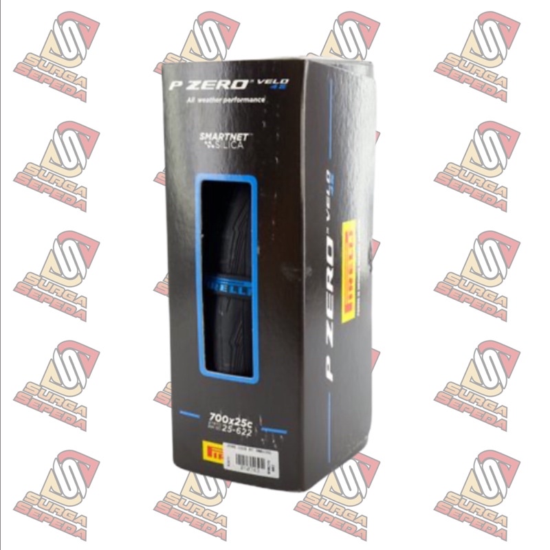 BAN PIRELLI ZERO VELO 700X25C BLACK BLUE 700C 25C