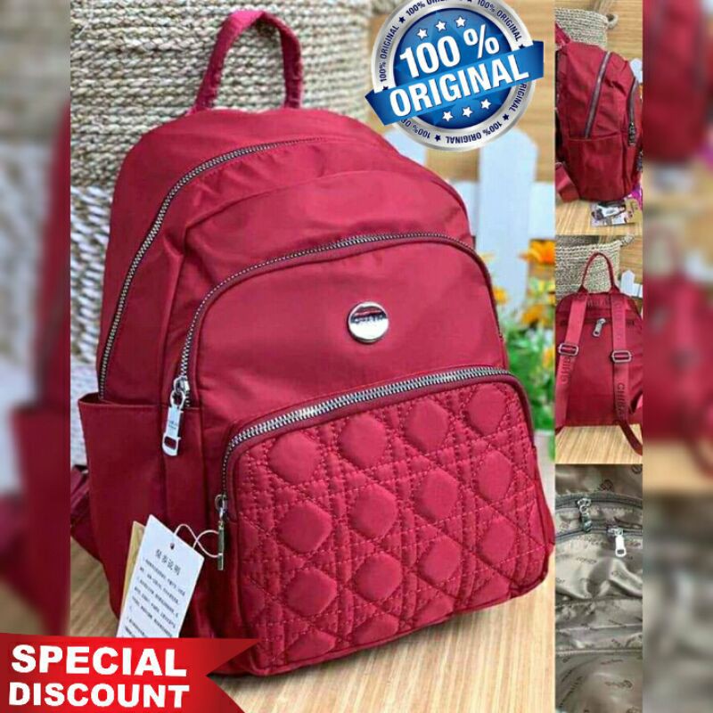 Original Tas Ransel CHIBAO BORDIR Wanita Import High QUALITY Anti Air Elegan Desain Terbaru