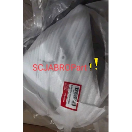 COVER FRONT TOP WHITE HONDA REVO FI.. 64500 K03 N30RSW.. ORI AHM