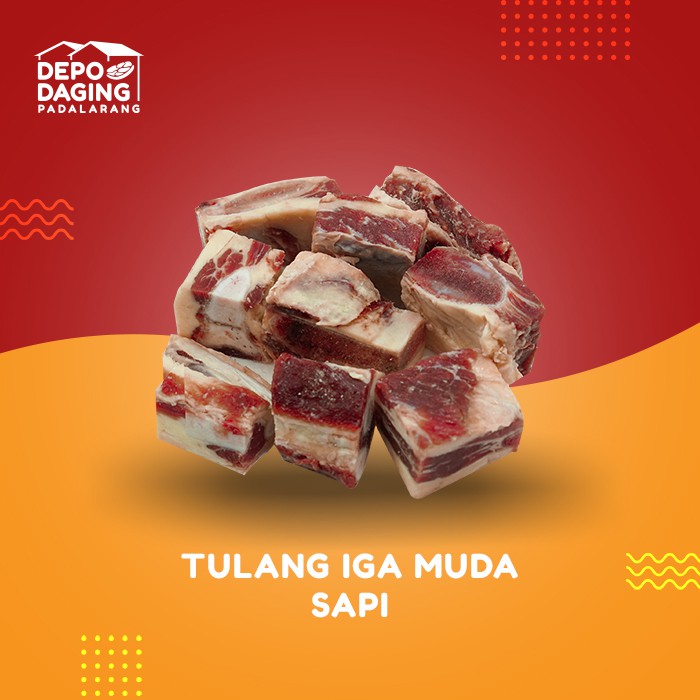 

Tulang Iga Muda Sapi (berlemak) / tulang iga untuk sop