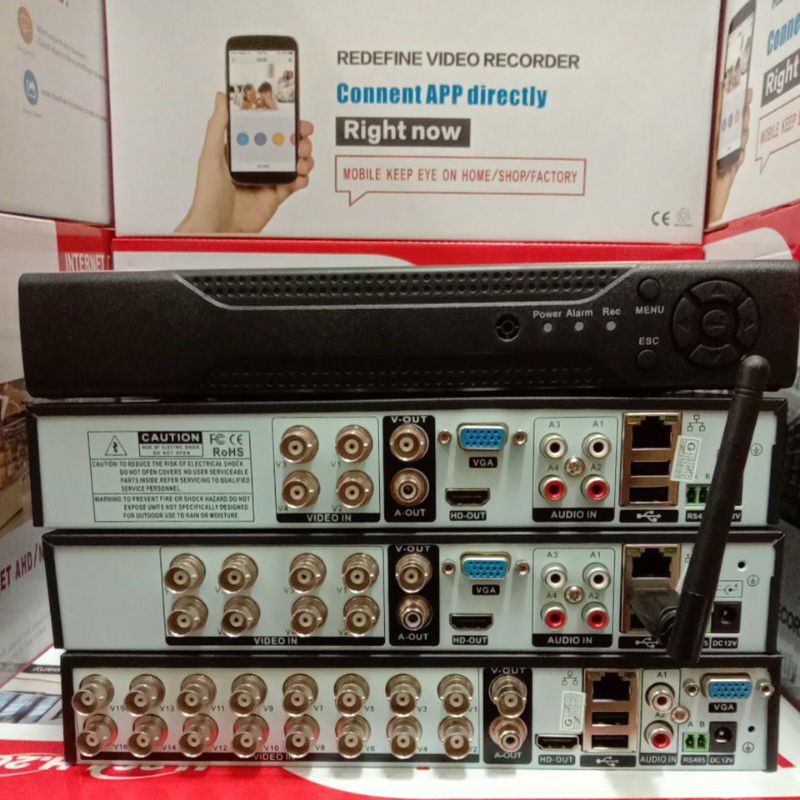DVR 4 CHANNEL / 8 CHANNEL / 16 CHANNEL WIFI SERIES AHD 2560P 4k 5MP