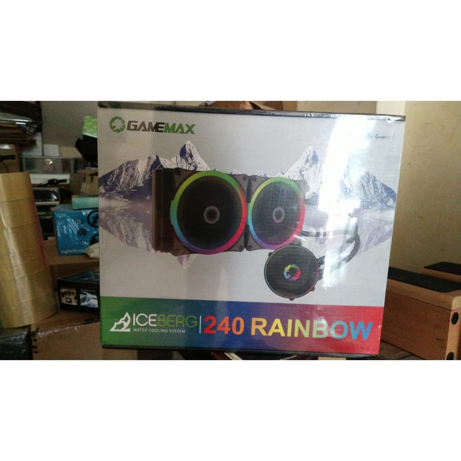 GAMEMAX ICEBERG 240 RAINBOW ARGB AIO Liquid Cooler ARGB SYNC AURA