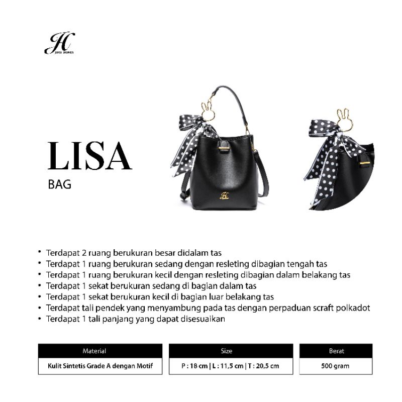 LISA BAG JIMSHONEY TAS SHOULDER SLEMPANG TANGAN HAND BAG