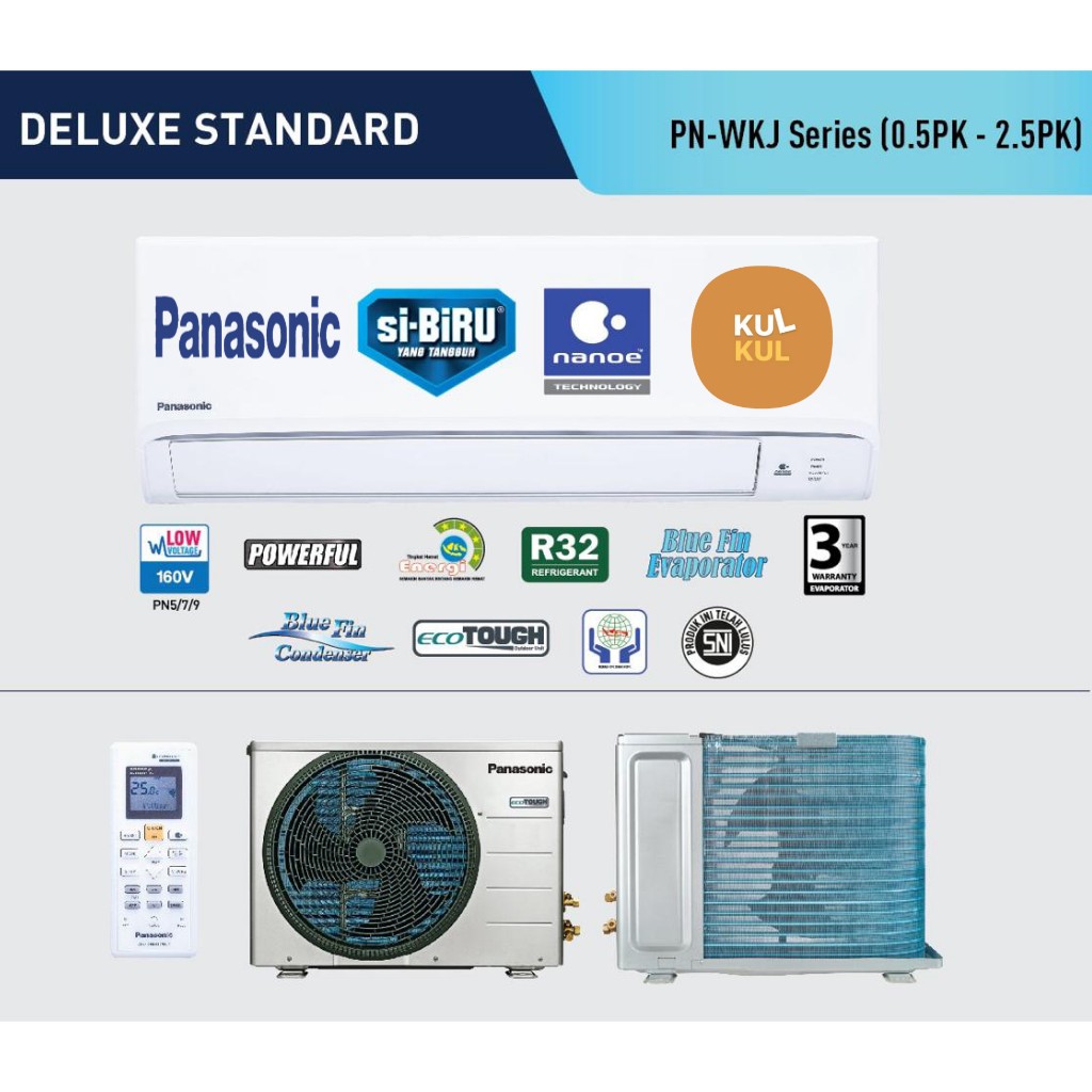 Ac Panasonic Cs Cu Pn5wkj Standard 1 2 Pk R32 Indonesia