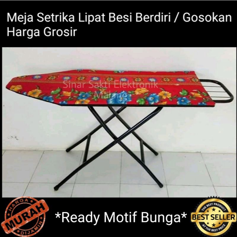 Meja Setrika Lipat Besi Berdiri / Gosokan Harga Grosir Malang