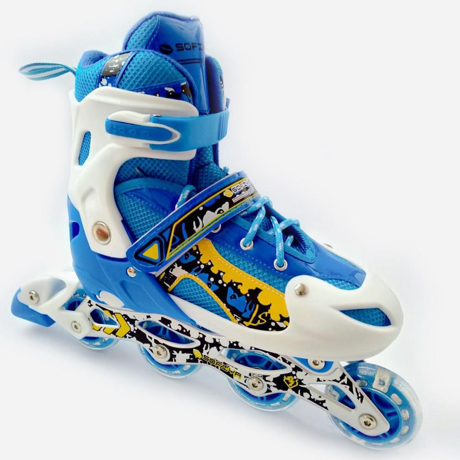 READY Sepatu Roda SOFIYA 511 - Sepatu Roda Anak Inline Skate/Bajaj Free Baud , Kunci L 76