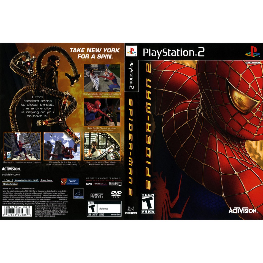 Kaset Ps2 Petualangan Spiderman 2