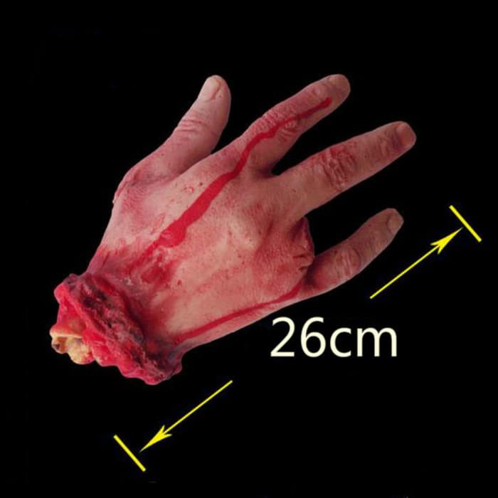 Dijual Tangan buntung palsu horor darah properti halloween topeng seram darah Murah