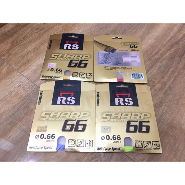 Senar raket bulutangkis RS Sharp Micro 66