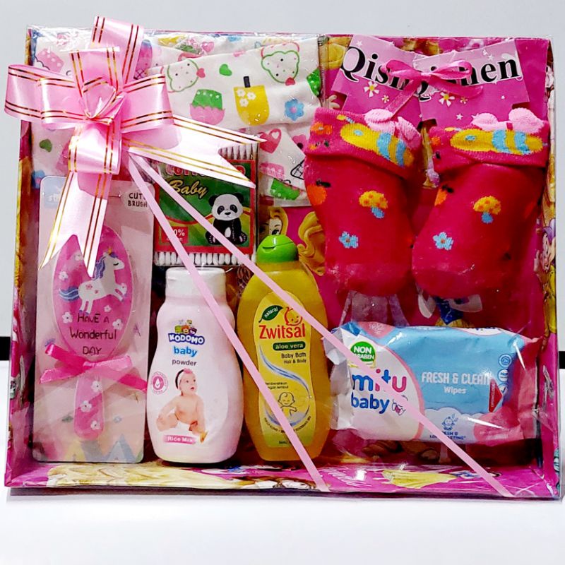 Hampers Perlengkapan Mandi Bayi Baru Lahir Kado Bayi Baru lahir Cantik Paket hemat Premium Baby Gift Set