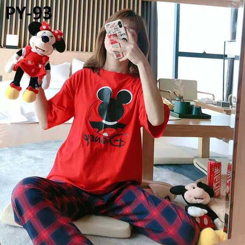 Piyama Import Dewasa | Sleepwear | Baju Tidur Wanita | Piyama Wanita Celana Panjang Import Premium Motif Karakter-2