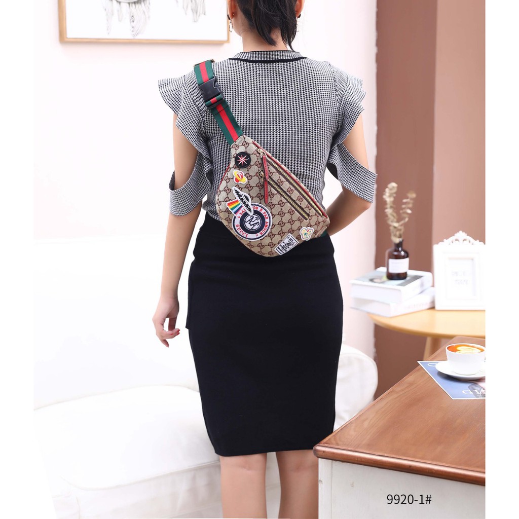 Tas Gucci Bumbag #9920-1 ANC TAS PINGGANG WAISTBAG WANITA TAS BUMBAG IMPORT TAS MURAH BATAM