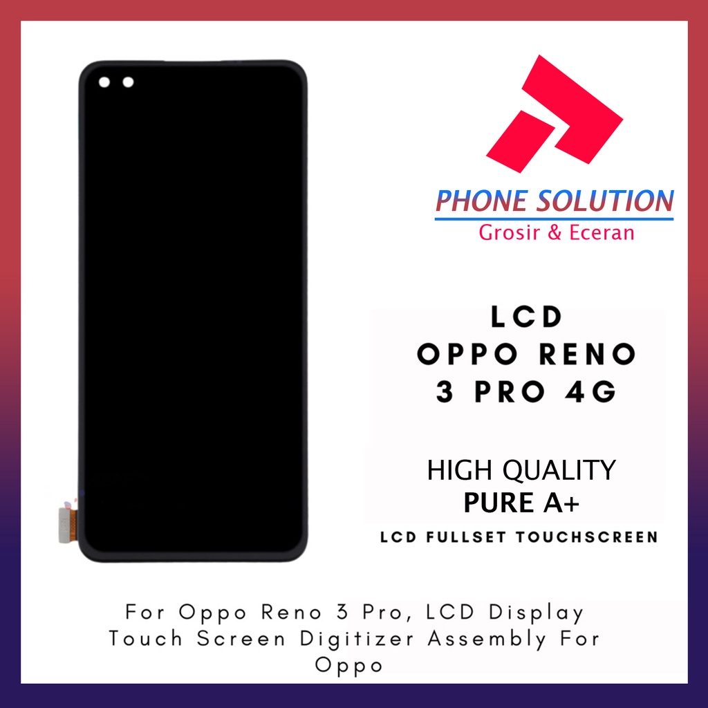 LCD Oppo Reno 3 Pro (4G) ORIGINAL 100% Fullset Touchscreen // Supplier LCD Oppo - Garansi 1 Bulan