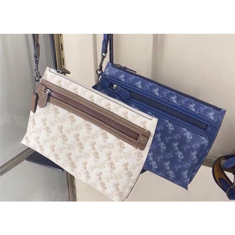 Coach Clutch Bag With Blue Horse (C89185)