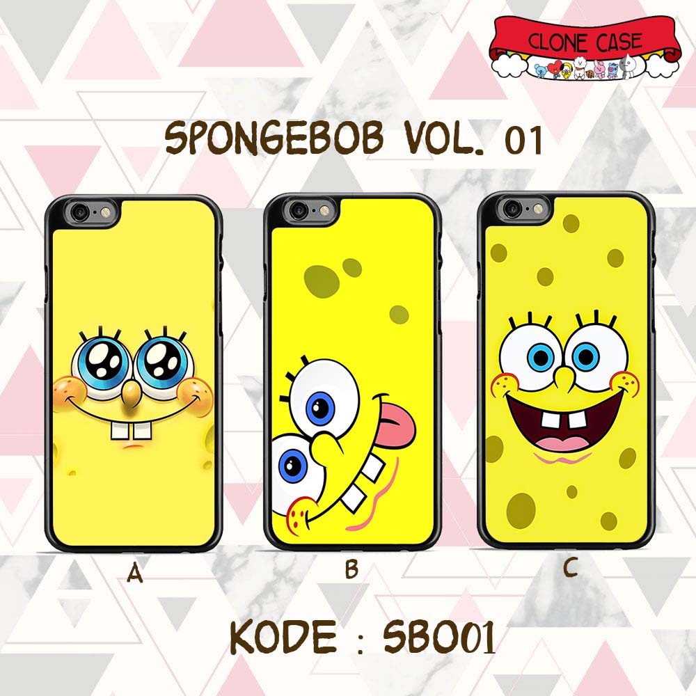 Case SPONGEBOB Hardcase Iphone 12 11 Pro Max Mini X XR XS MAX 6 7 8 PLUS 5