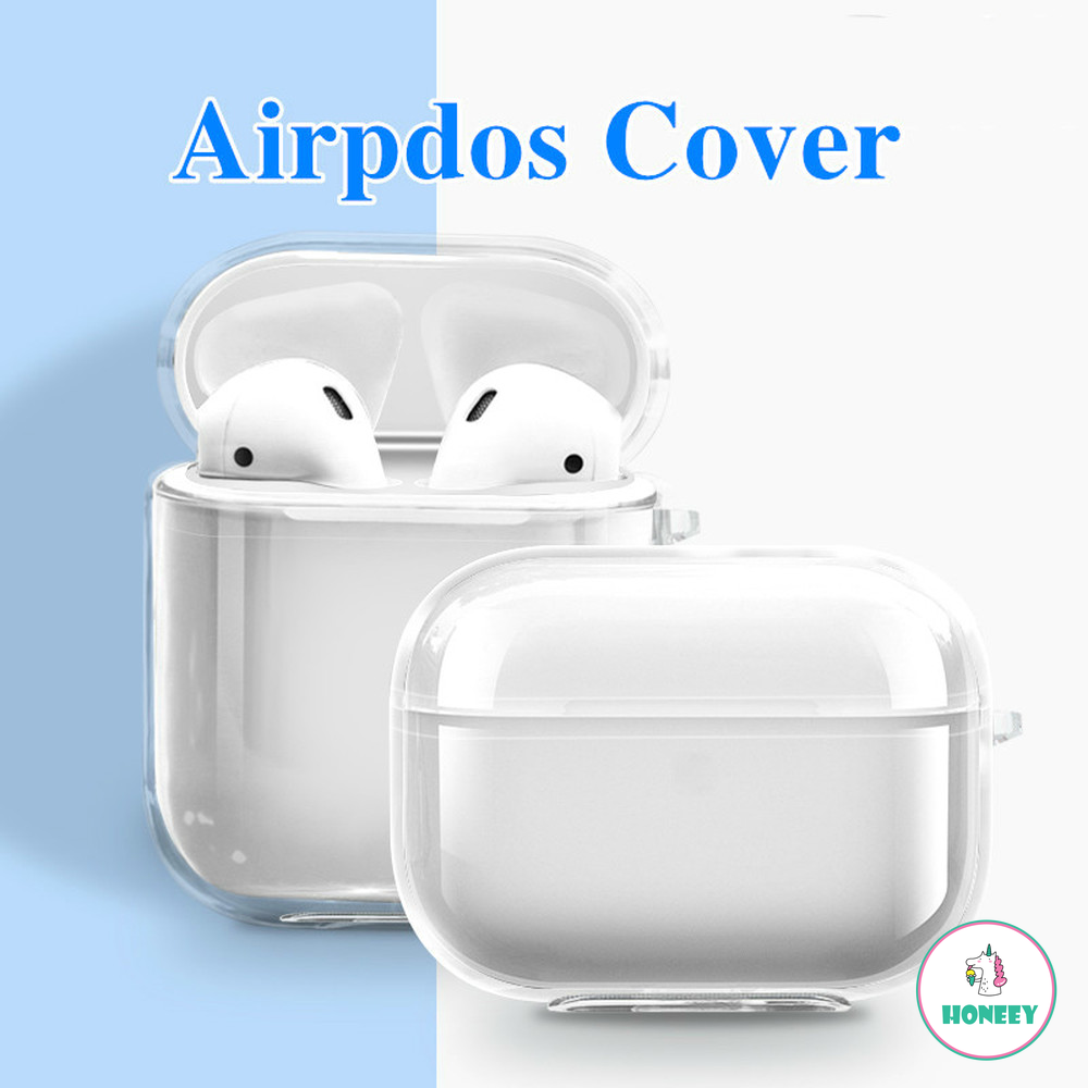 Transparents Airpods Case Bluetooth Wireless Earphone Soft Silicone Case compatible for Airpods 1/2/pro Protective Cover