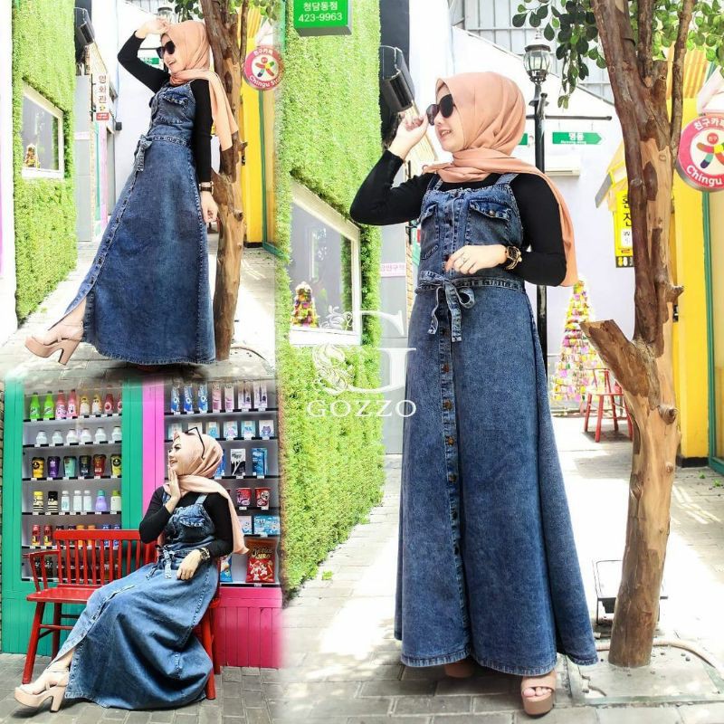 Overall Jeans blue and Black Wash By Jevanni Overall Jeans Terbaru