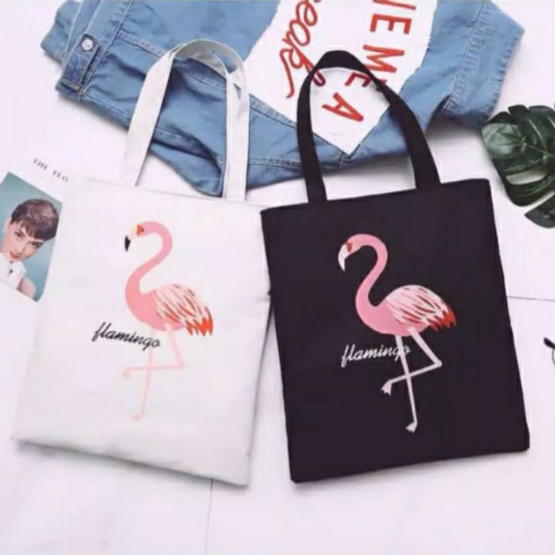 dem_sare / DS1040 - Flamingo Tote Tote Bag Tas Tote Termurah