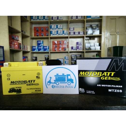 "Aki Motor Yamaha Aerox Motobatt MTZ5S aki kering / gel"