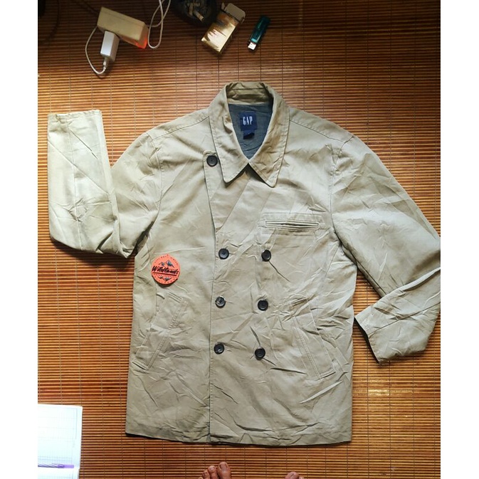 jaket parka canvas GAP vintage army pea coat