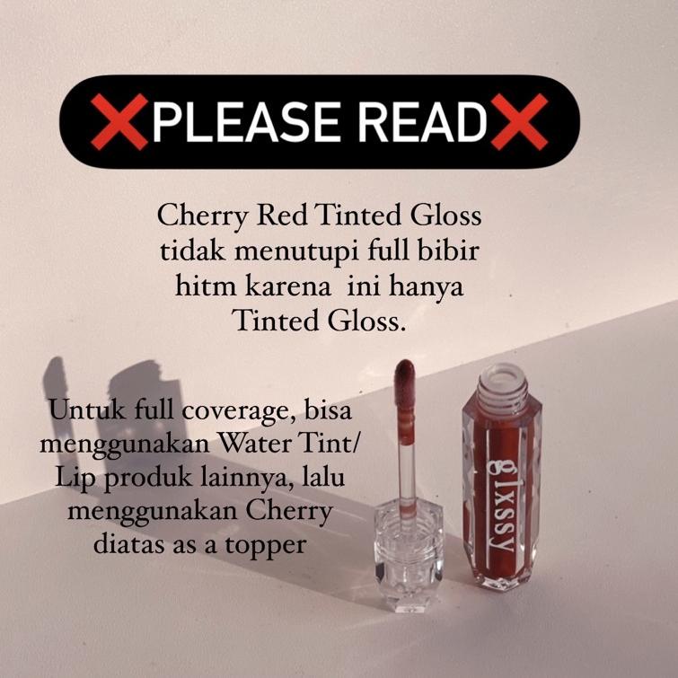 BARU 7821 Cherry Red Tinted Lip Gloss by Glxssy ㆊ
