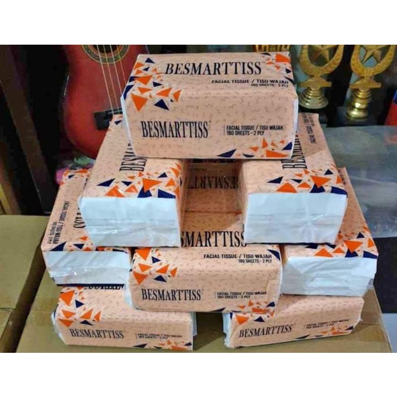 Tisu facial nice 180 sheet 2 ply dan peony dan besmarttis 180sheet montis 150-3