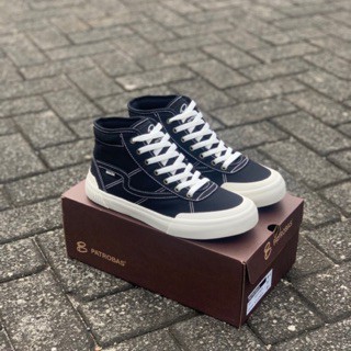 Sepatu Sneakers Pria Patrobas Equip High Black White / All Black / Charcoal Grey / Navy / Maroon / White Gum Original 100%-3