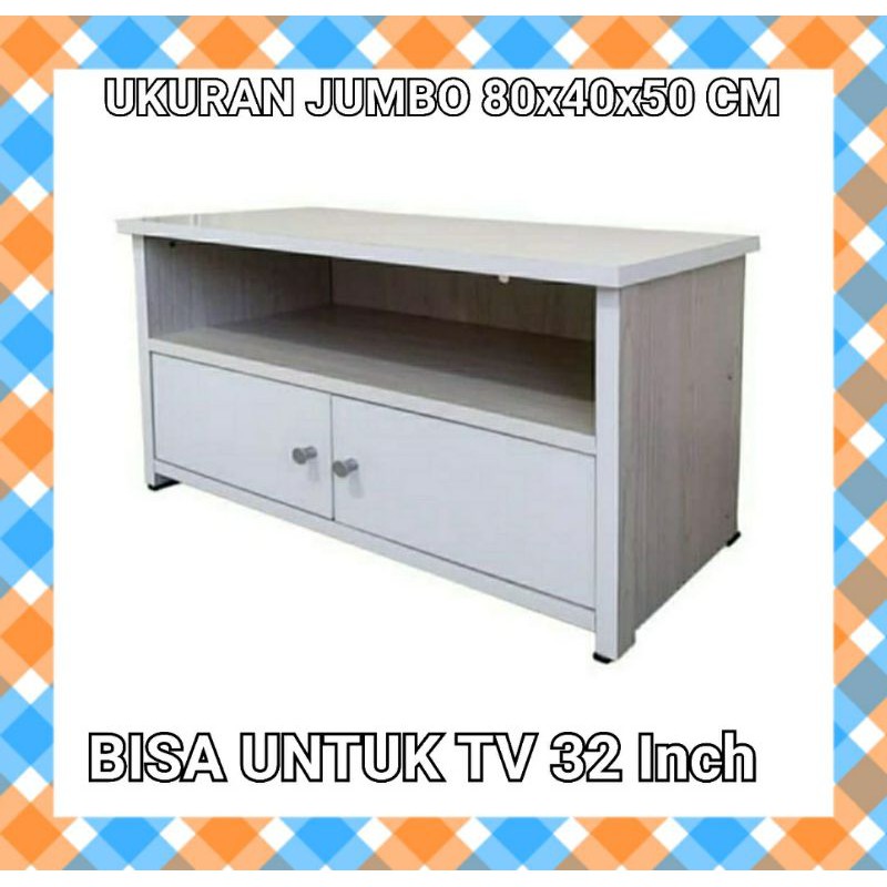 MEJA TV RAK TV MINIMALIS JUMBO UK. 80X40X50 CM MINIMALIS MURAH