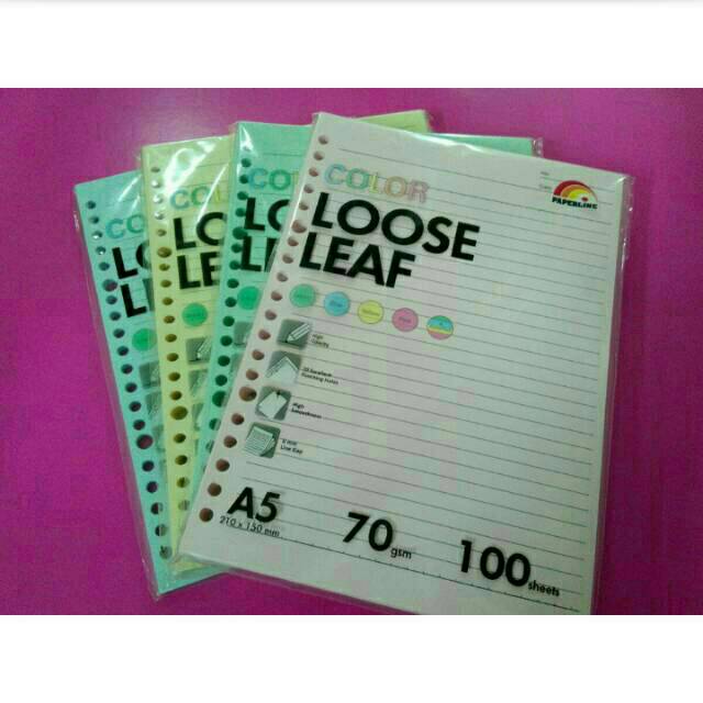 

Isi Binder Warna Bergaris A5 (20ring) & B5 (26ring)