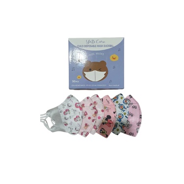 Masker Anak Duckbill 3 Ply Izin Kemenkes - 50 Pcs/Pack