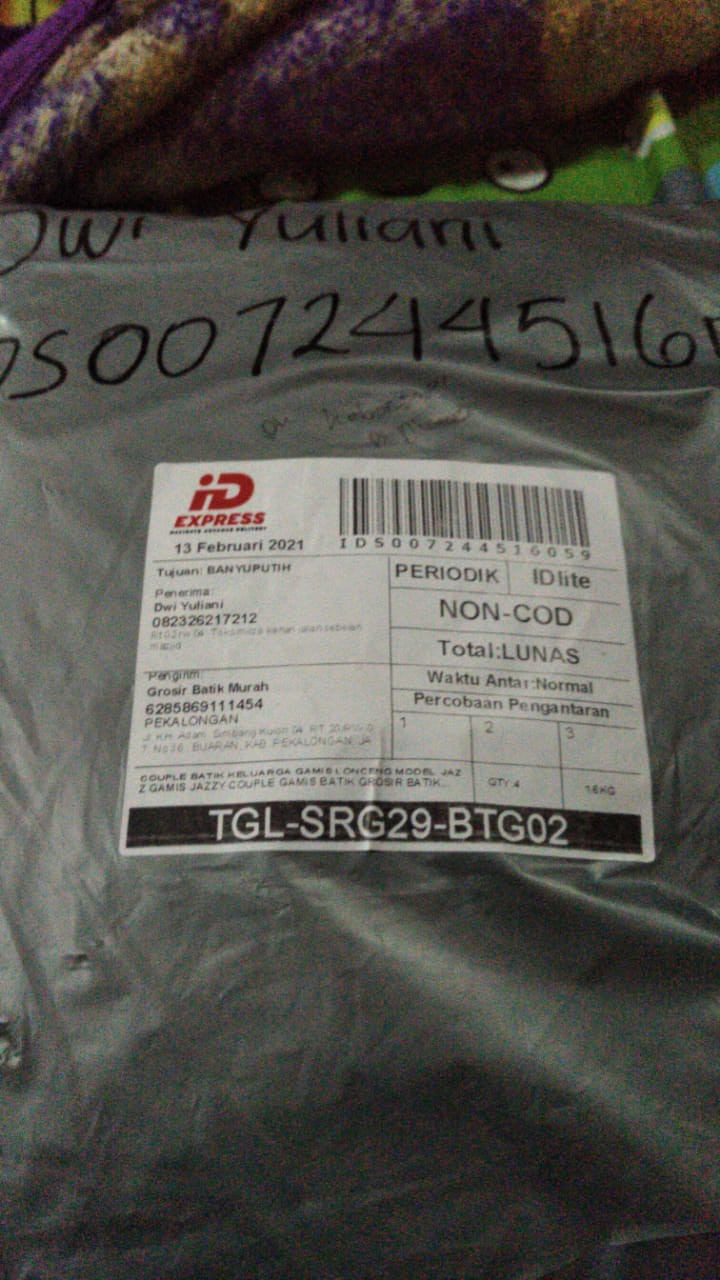 Batik Couple Keluarga Maura Sania Ruffle Ori Ndoro Jowo Dnt Motif Terkini 2021