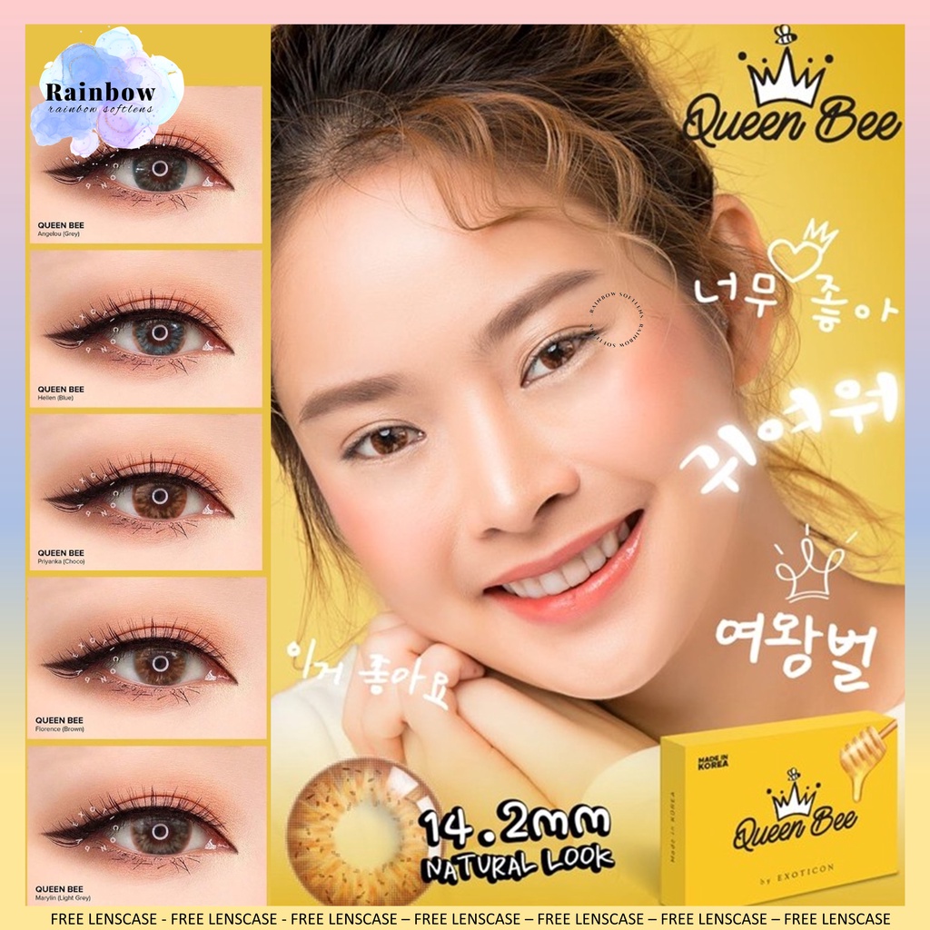 SOFTLENS X2 QUEEN BEE NORMAL &amp; MINUS (-0.50 SD -2.50) DIAMETER 14.2MM