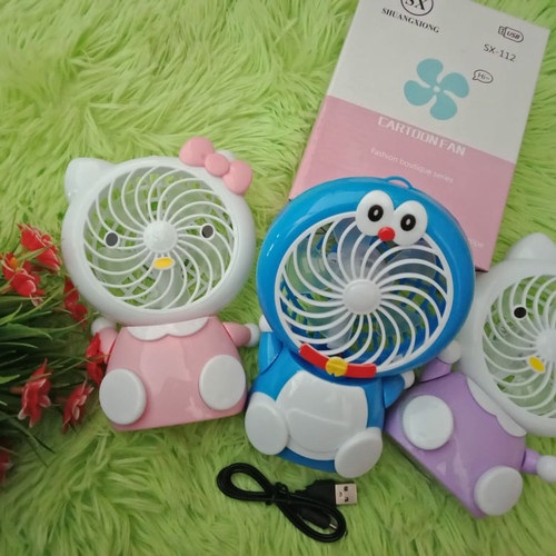 Kipas Angin Duduk Mini - Fan Portable LED Fan Handy Mini Fan - Sx-112