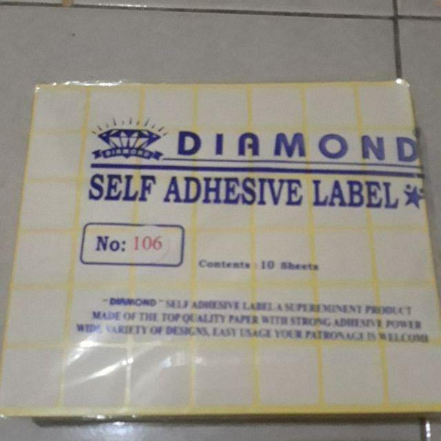 Label 106 Sticker (420 Label/pack) 2,5 X 2,5 Cm