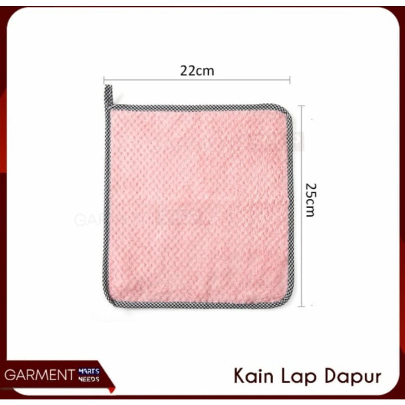 Lap Tangan Kain Handuk Pembersih Meja Piring Dapur Serbet Microfiber