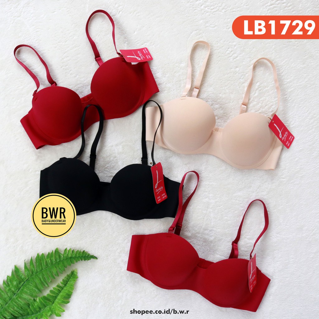 Bra Lydyly LB 1729 Samles [ VII D1 ] BH Wanita Nilon Kancing 3 - LB1729 Bwr