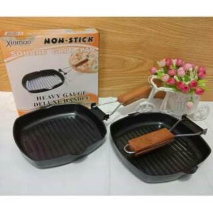 Square Grill Pan Teflon non stick frying pan wajan mini