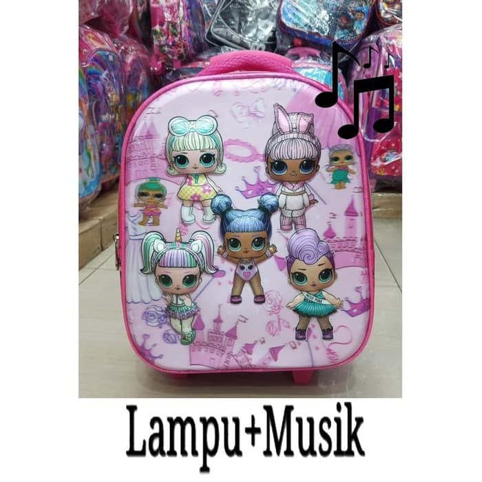 ✽ Tas Troli Anak Sekolah Paud Pg / Trolley Mobil Tayo Gendut OR671 Promo Tk - Lampu Music Lol Berl