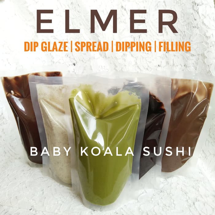 

Elmer Dark Chocolate 1 KG | Selai Dipping Glaze Topping Donut Coklat