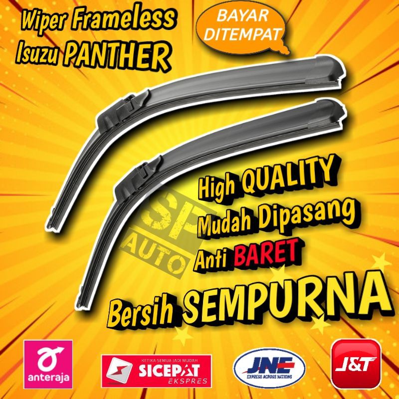 Wiper Depan Kaca Mobil Frameless 2 PCS - Isuzu Panther 1996 - 2000 Wifer Banana SH215