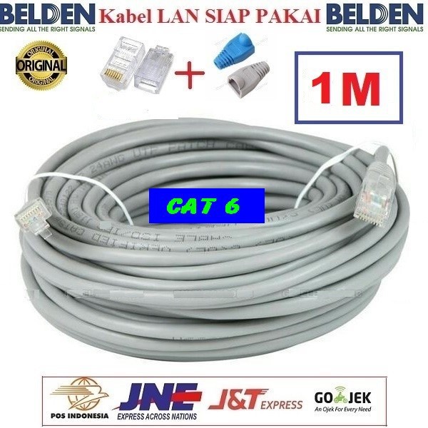 Kabel LAN Belden 1 M UTP RJ45 Cat6 ORIGINAL USA 1 Meter