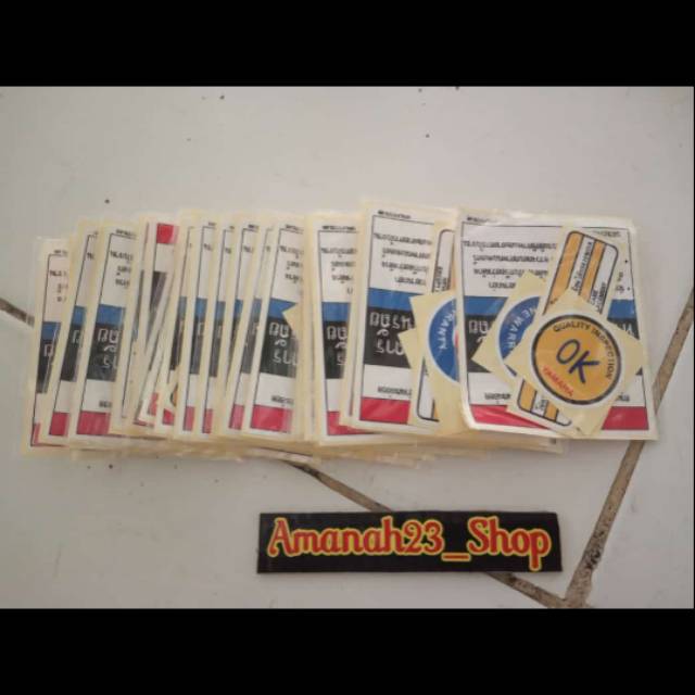 stiker warning yamaha set